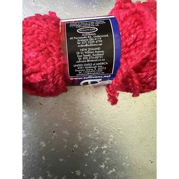 BAQ) Yarn Adora red skein Pale Ruby 44 yards new crochet knit - Picture 4 of 5